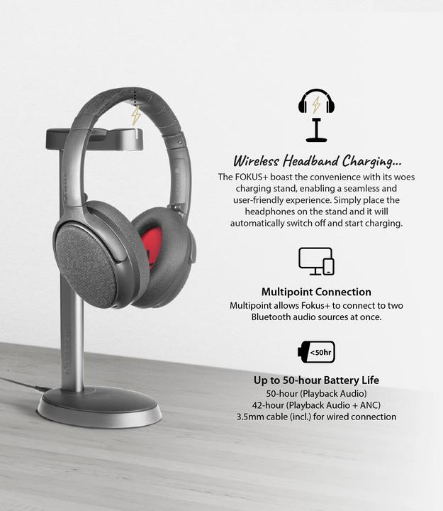 Image du produit Onanoff Casque Fokus+ avec ANC