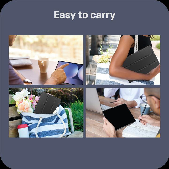 Produktbild Cazy Premium Smart Hülle Kompatibel mit Samsung Galaxy Tab S9 Ultra - Schutz Etui Hülle - Automatischem (Galaxy Tab S9 Ultra, Samsung Galaxy Tab S10 Ultra)