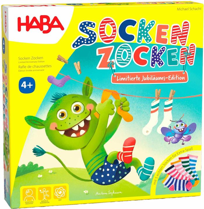 Produktbild Haba Socken Zocken Jubiläumsedition (Italienisch, Englisch, Deutsch, Französisch)