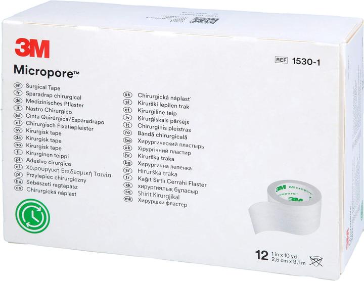 Actual product image 3M Rollenpflaster ohne Dispenser 25mmx9.14m weiss (12 x)