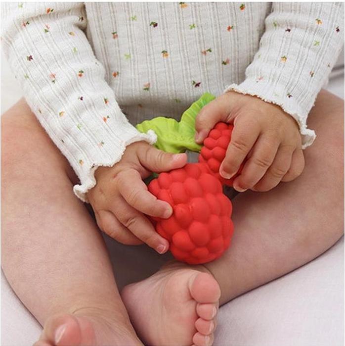 Actual product image Oli and Carol Valery the Raspberry Teething Ring