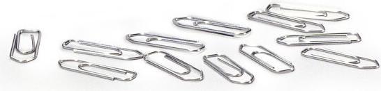 Actual product image Durable Paper clips, galvanised, 26 mm Contents: 100 pieces in folding box (1206-25) (100 x)
