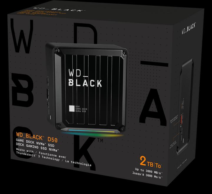 Actual product image WD Black D50 Game Dock 2TB (Thunderbolt, 6 Ports)