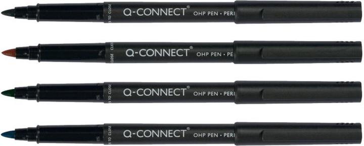 Produktbild Q-Connect OHP Marker permanent (Mehrfarbig, 4 x)