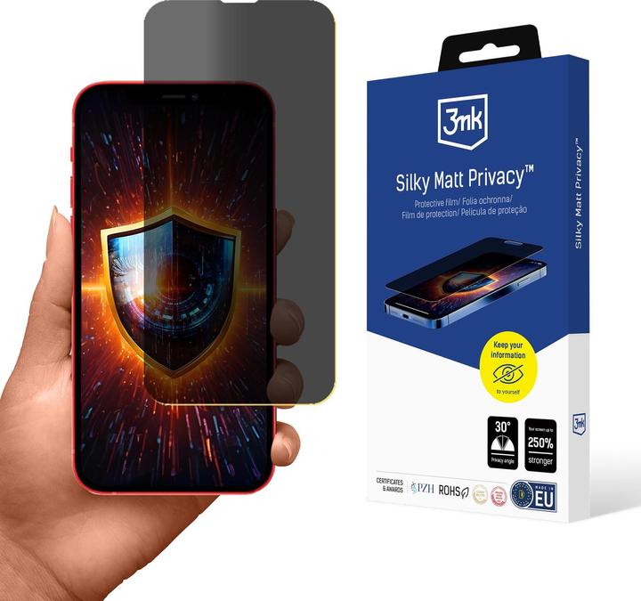 Actual product image 3MK Folia ochronna prywatyzujÄ ca matowa Silky Matt Privacy na Apple iPhone 13
