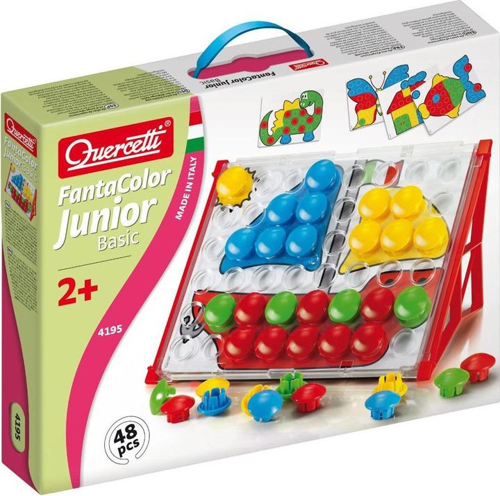 Actual product image Quercetti Peg Mosaic FantaColor Junior Basic (48 pcs)