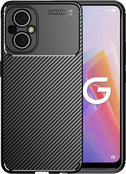 Actual product image Screenguard Oppo Reno8 Lite 5G Hull Carbon Design TPU Case (Oppo Reno 8 Lite 5G)