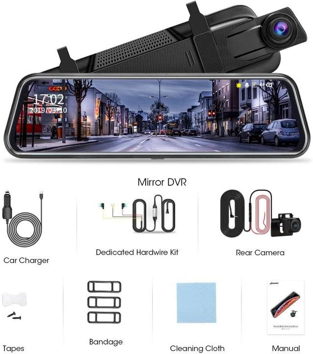 Produktbild Jansite Dashcam (Eingebautes Mikrofon, Eingebautes Display, Beschleunigungssensor, Full HD)