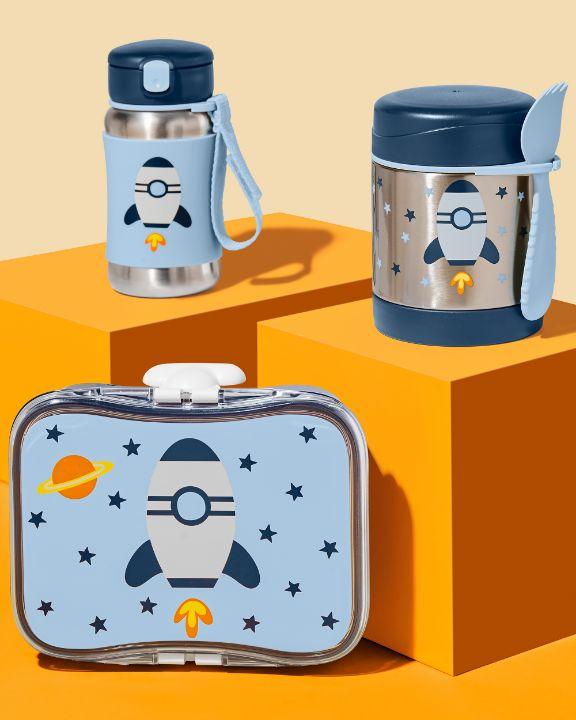 Actual product image Skiphop Spark Style Lunch Set Rocket