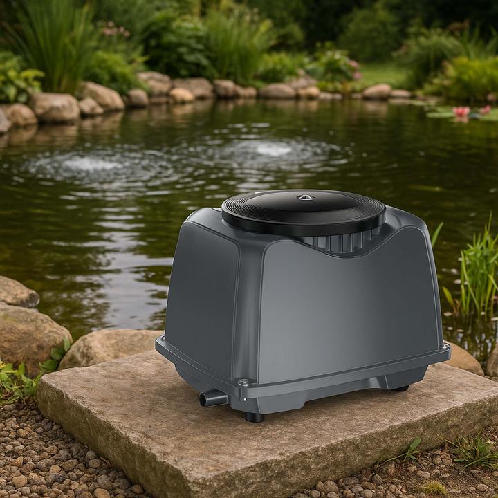 Produktbild SunSun CAP-100 Sauerstoffpumpe 70W 80m³ Luftpumpe Aquarium Teichbelüfter
