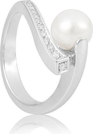 Breuning RING - C.ZP/Brill. 0,105 Ct. H/si (52, 750/18 K Gold)