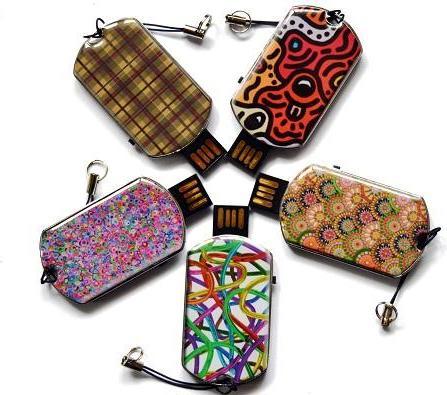 Image du produit Bodino Carte couleur avec clé USB 8 Go, Harmony in green (8 Go)