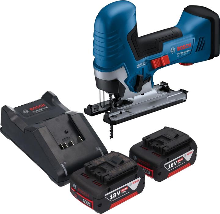 Actual product image Bosch Professional Bosch GST 18V-125 S Professional Akku Stichsäge 18 V 125 mm Brushless + 2x Akku 5,0 Ah + Ladegerät