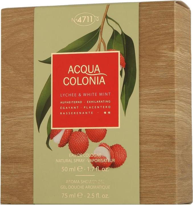 Actual product image Acqua Colonia 4711 Acqua Colonia Lychee & White Mint Set (Eau de toilette, 125 ml)
