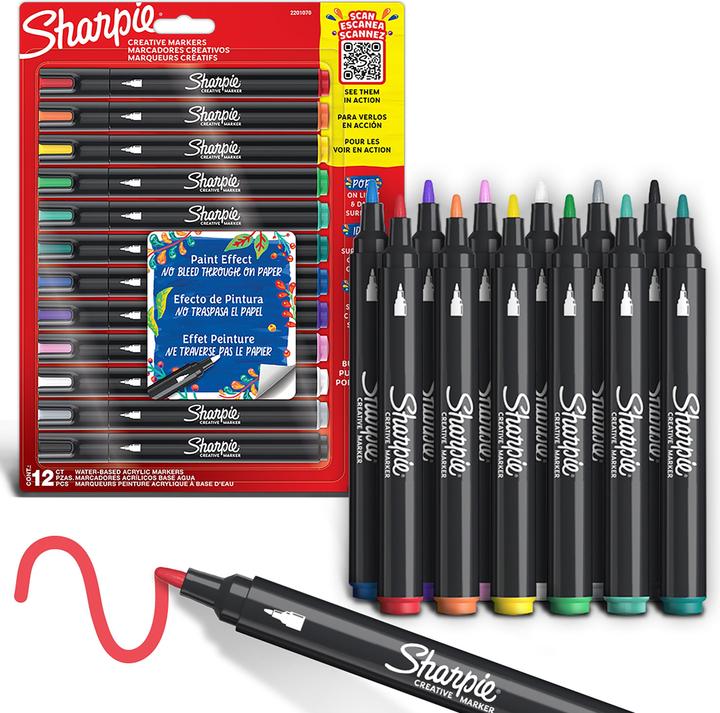 Actual product image Newell Sharpie brand (Multicoloured, 2.50 mm, 12 x)