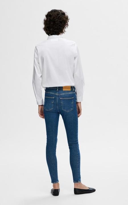 Actual product image Selected Femme Slfsophia Mw Skinny Dark Blu Jean U Noos (W26/L30)