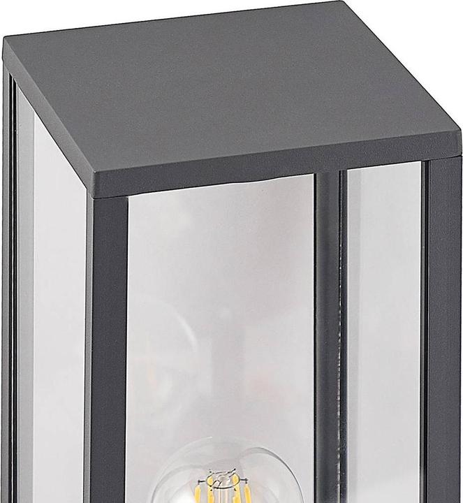 Actual product image Lindby Peldar garden light H80 Dark Grey/Clear (E27, IP44)