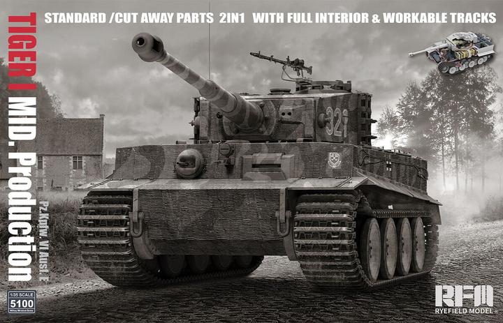 Produktbild Rye Field Model Tiger I Mid Production 2 in 1 w/Cutaway Parts & Full Interior