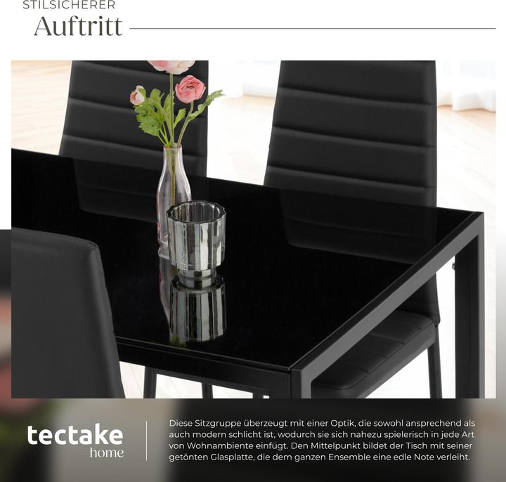 Actual product image tectake Essgruppe Berlin (120 x 70 x 75 cm)