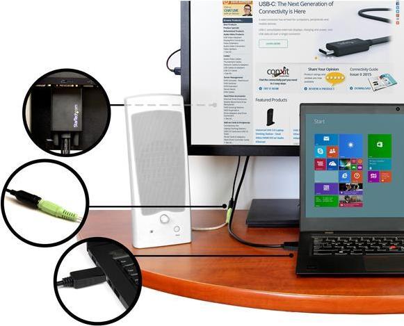 Image du produit StarTech Câble adaptateur DisplayPort vers VGA de 2m avec audio - Convertisseur DP vers VGA - 1920x1200 (2 m, DisplayPort, VGA)