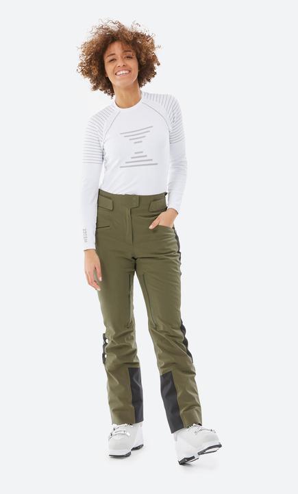 Actual product image Wedze Women's breathable ski trousers with freedom of movement - 980 khaki (40)