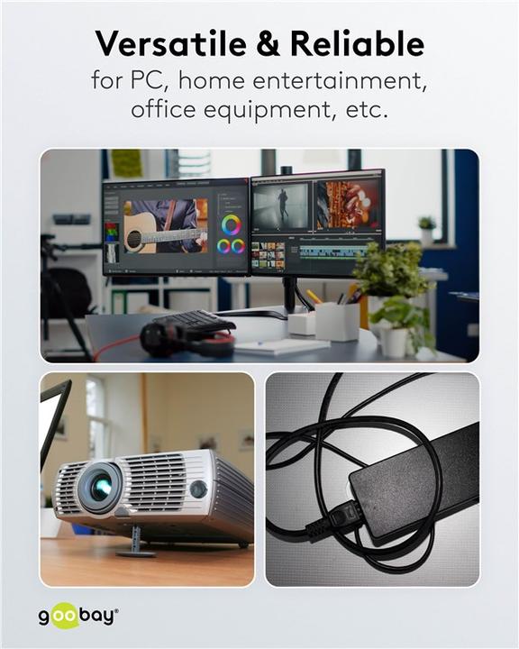 Image du produit Goobay Netzanschlusskabel (1.80 m)