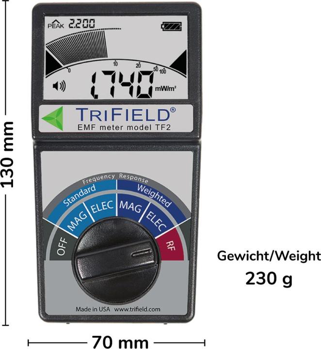 Produktbild Trifield EMF-Messgeraet TF2