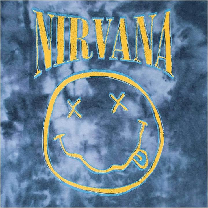 Actual product image Nirvana Happy Face Blue Stroke (L)