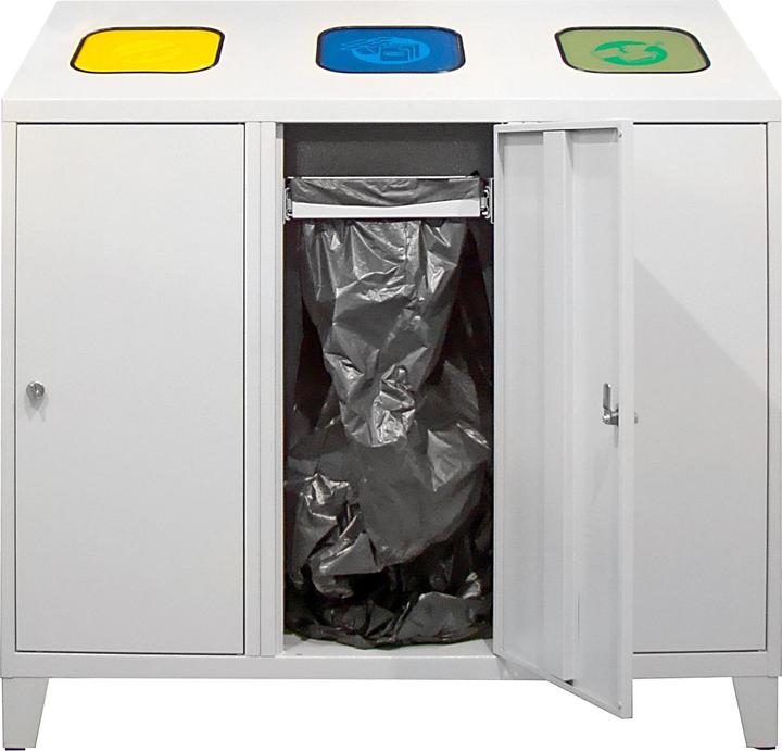 Produktbild ADB Wertstoff Sortiersystem Abfalltrenner 3x120l (120 l)