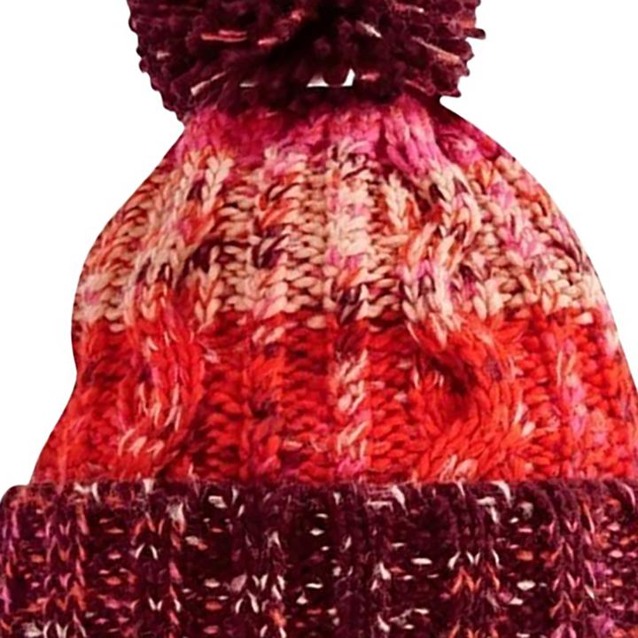 Actual product image Beechfield Corkscrew knitted hat with bobble (One size)