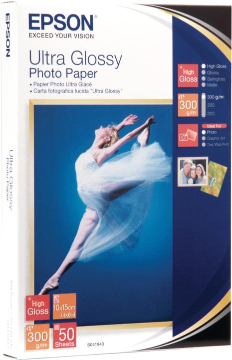 Produktbild Epson Ultra Foto Glanzpapier, 50 Blatt (300 g/m², 10 x 15 cm, 50 x)