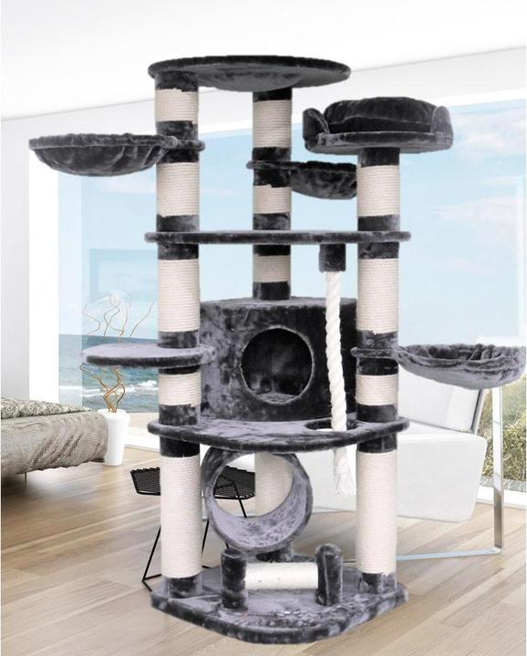 Actual product image Pet Homes Cat Tree Grey Lagoon 198cm