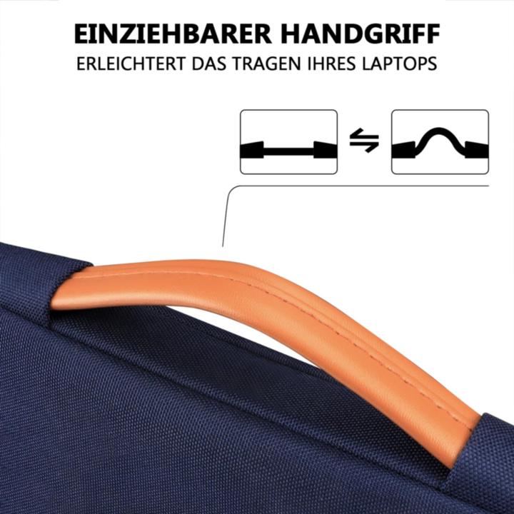 Produktbild Only-Bags.Store Laptop Hülle für Lenovo Thinkpad Ideapad HP Acer Dell Notebook Chromebook, MacBook Air M2 2023 (14", Dell, Lenovo, Acer, HP)