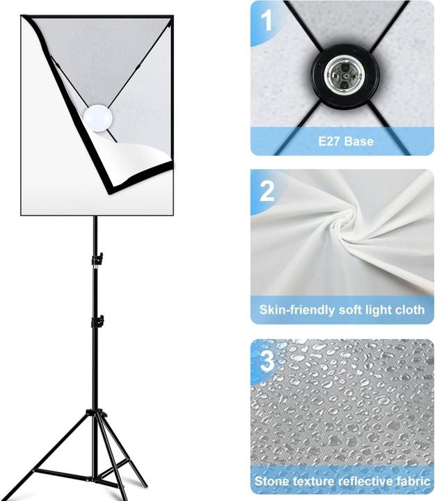 Produktbild Puluz Softbox Dauerlicht mit Stativ (Softbox)