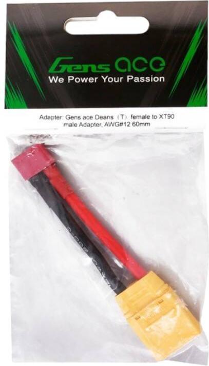 Immagine prodotto Gens Ace Adattatore Deans da T a XT90 maschio, AWG12 60 mm