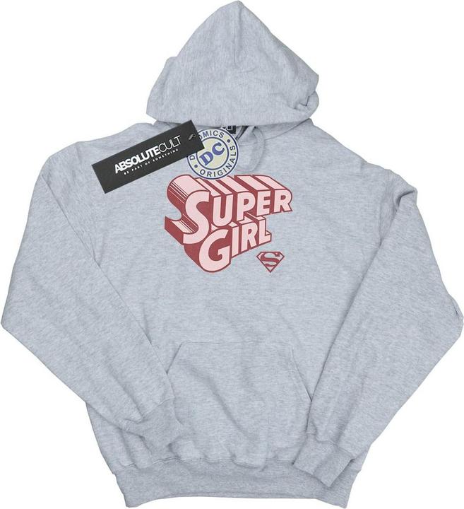 Supergirl Retro Logo Kapuzenpullover Mädchen