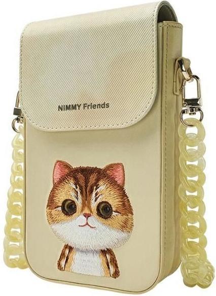 Produktbild Dell Nimmy phone bag khaki Big Eyed Pet 2.0 Cat