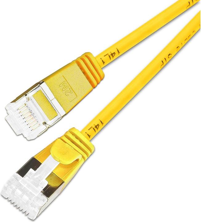 Image du produit SLIM Câble patch RJ-45, Cat 6A, U/FTP, 3 m, jaune, 36 paquets (U/FTP, CAT6a, 3 m)