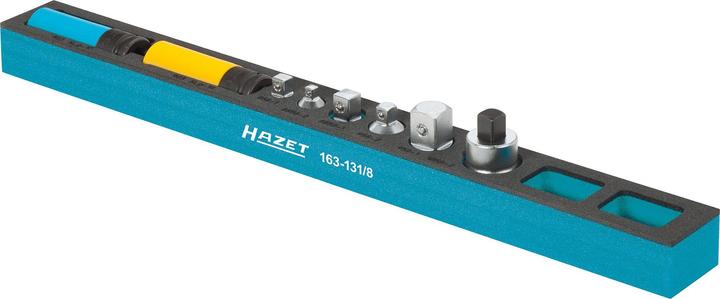 Produktbild HAZET Steckschlüssel Satz 163-131/8 ∙ Vierkant6,3 mm (1/4 Zoll), Vierkant10 mm (3/8 Zoll), Vierkant…