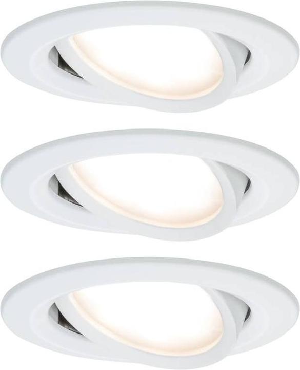 Produktbild Paulmann LED Einbauleuchte 3-Step-Dim Nova Coin Basisset schwenkbar (470 lm)