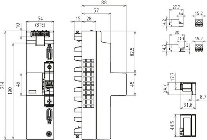 Image du produit Dehn DSH ZP B2 LSG A TT 2 DSH ZP B2 LSG A TT 255 ÜSS dérivations combinées