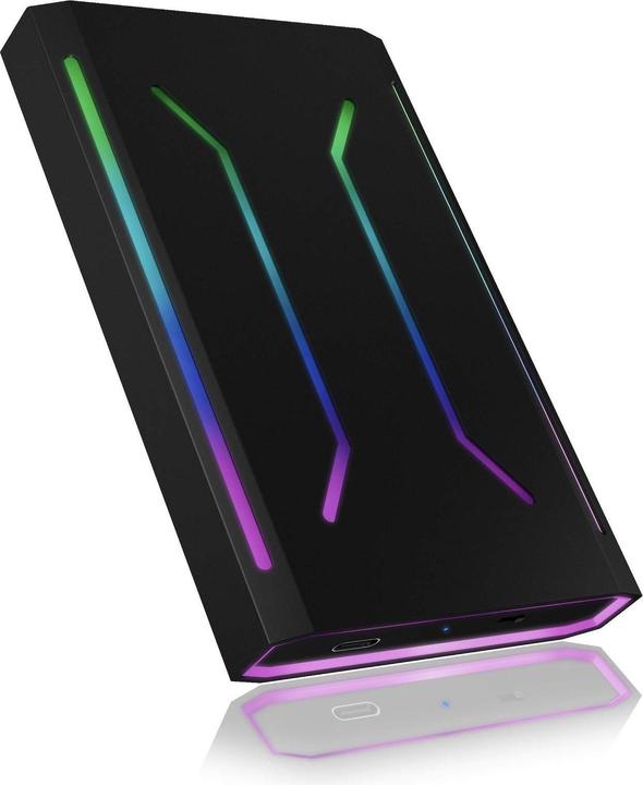 Produktbild Icy Box Beleuchtetes Gehäuse für 2,5” SATA SSD (2.5")