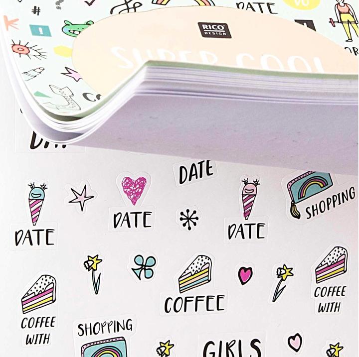 Produktbild Rico Design Stickerbuch Super Cool
