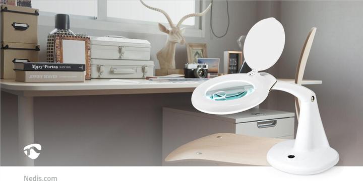 Image du produit Nedis Lampe loupe | Puissance de la lentille : 3 - 12 dioptries | 6500 K | 6.5 W | 585 lm | Blanc (585 lm)