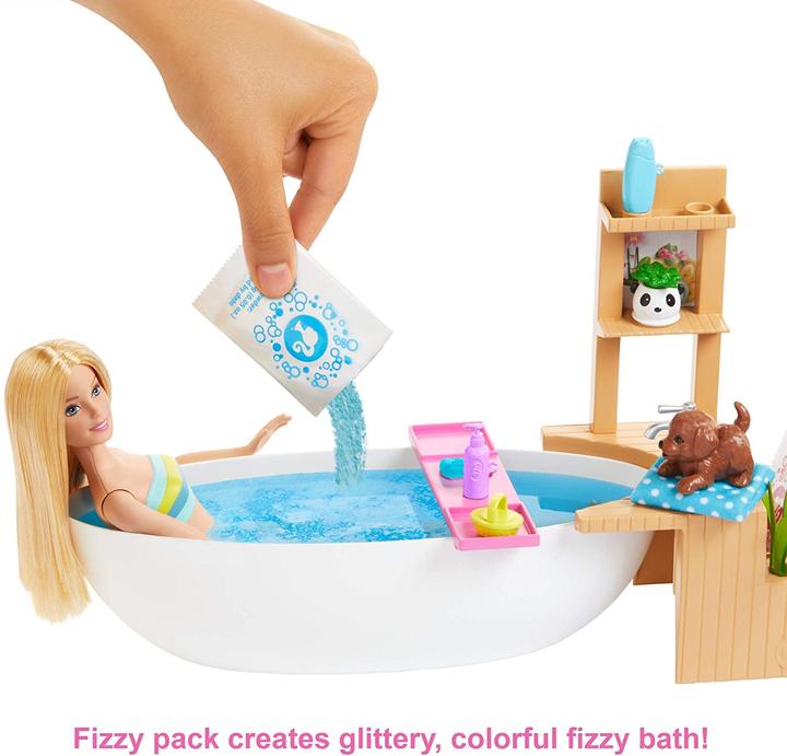 Produktbild Barbie Wellness Sprudelbad Spielset und Puppe (blond)