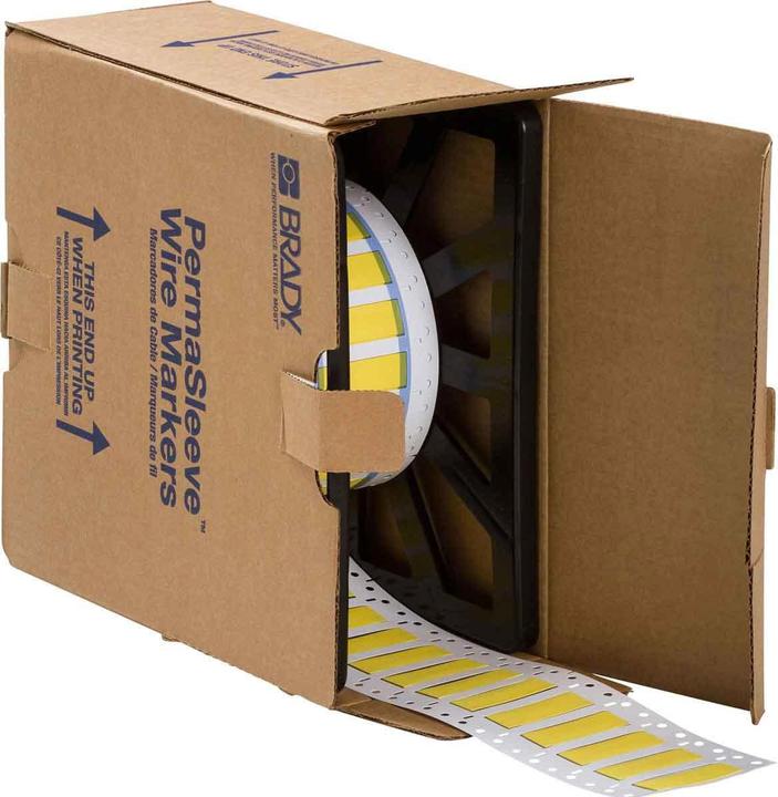 Productafbeelding Brady 3PS-375-2-YL, B-342, Permasleeve, krimpkous van polyolefine, geel, 50,8 x 16,38 mm, voor kabels
