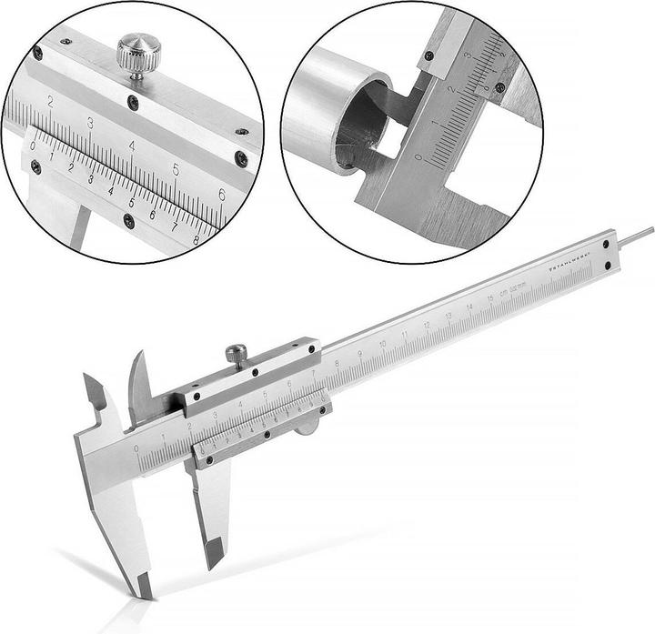 Actual product image Stahlwerk Caliper 0-150 mm DIN 862 made of hardened carbon steel (15 cm)