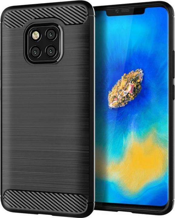 Produktbild Screenguard Huawei Mate 20 Pro Hülle Carbon Brushed Soft TPU (Huawei Mate 20 Pro)