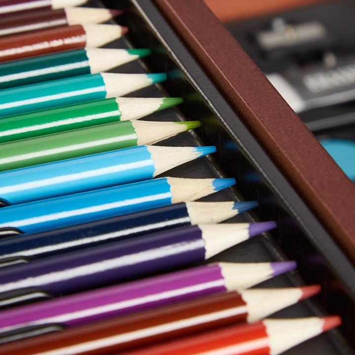 Image du produit Relaxdays Mallette coloriage (Marron, 8 x)