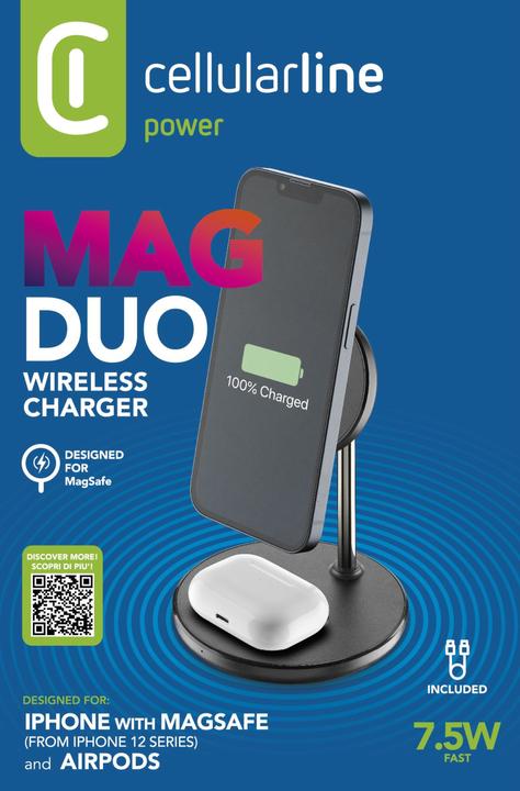 Actual product image Cellularline Mag Duo (15 W)